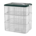 thumbnail image 1 of Caja organizadora de juguetes y soporte para pendientes y joyas de almacenamiento multifuncional para edificios tres pisos, 1 of 9