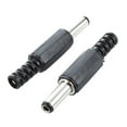 thumbnail image 2 of 40 Pcs Black 2.5mm X 5.5mm Dc Power Male Plug Jack Adapter, 2 of 5