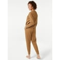 thumbnail image 2 of Joyspun Women’s M Elastic Waistband/Quilted/Polyester Quilted Long Sleeve Pajama Set, 2 of 3