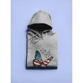 thumbnail image 3 of Freedom Butterfly Hoodie Women -Image by Shutterstock, Female XX-Large, 3 of 4