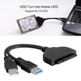 thumbnail image 2 of Accesorios para computadoras Adaptador de controlador de disco duro USB 3.0 a SATA de 22 pines y 2,5 pulgadas con cable de alimentación USB Hugtrwg Para estrenar, 2 of 6
