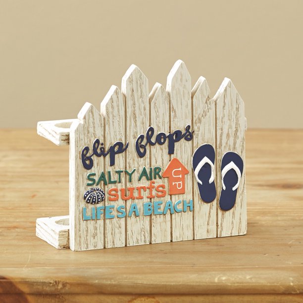 to the Beach Toothbrush Holder with Coastal Icons and Sayings