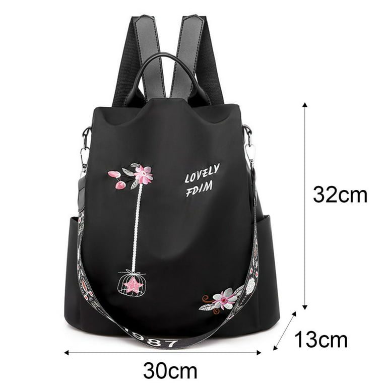 Topchances Women's Fashion Backpack Purses Multipurpose Design Convertible  Satchel Handbags and Shoulder Bag PU Leather Travel bag (Style 1, Black) :  : Fashion