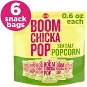 Angie's BOOMCHICKAPOP Sea Salt Popcorn, 0.6 oz., 6-Count