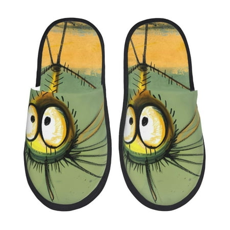 

Tideii Quirky Cartoon 123 for Home Indoor Cotton Slippers Autumn and Winter EVA Plush Slippers Household Supplies Unisex-Medium