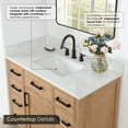 thumbnail image 6 of Gavino 42" Wood Vanity in Light Brown with Composite Stone Top no Mirror, 6 of 16