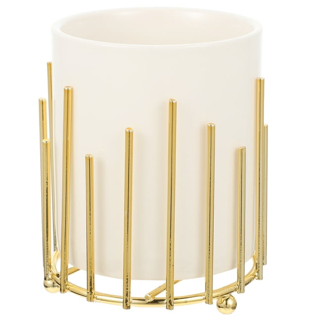 MasteelfCA Boîte de Rangement pour Stylos de Maquillage Boîte de Rangement pour Bijoux de Bureau avec Support en Fer