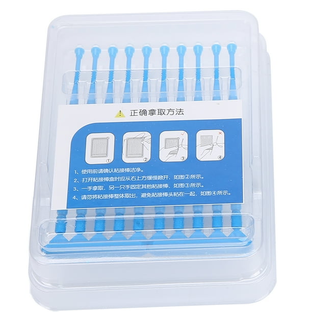 Aplicador de punta adhesiva dental, 20 piezas Punta adhesiva dental Aplicador de punta adhesiva para dientes dentales Aplicador de punta adhesiva Palos de unión Diseño de última generación