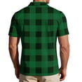 thumbnail image 5 of Uwinwear Men's Polo Shirts Short Sleeve Casual Polo T Shirt Color Block Slim Fit Golf Shirts Big and Tall Summer Tops,Green,XXL, 5 of 6