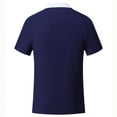 thumbnail image 7 of Feancey Women's Athletic Polos Shirts Color Block Short Sleeve 3 Button Collared T-Shirt Lightweight Quick Dry Workout Tops for Work Golf Tennis Navy M, 7 of 7