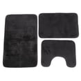 thumbnail image 2 of JUEGO DE ALFombrillas de Baño de 3 piezas, absorbentes de Agua, antideslizantes, lavables, en forma de u, juego de alfombras para atrenamiento de baño, 2 of 7