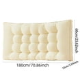 thumbnail image 2 of REK Reading Pillow Soft Bed Pillow Long Body Pillow Support For Back And Neck Comfort Sleeping Cushion Cover Polyester Fiber Decorative Pillowcase, 2 of 5