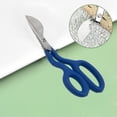 thumbnail image 4 of Lefu 1x Duckbill Scissors Soft Rubber Handle Fine Applique Home Sewing Craft Scissors, 4 of 10