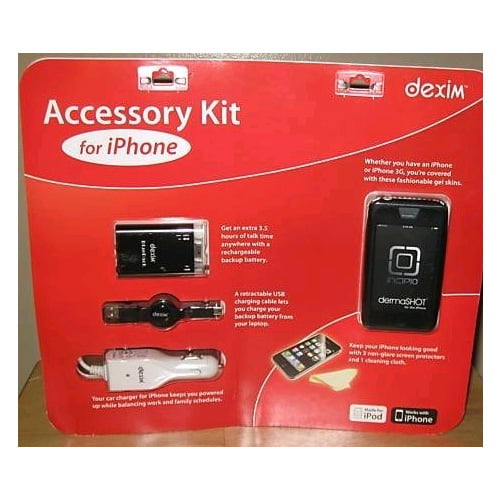 pyramide Boost Og hold Dexim Accessory Kit for Apple iPhone 3G/ 3GS - Walmart.com