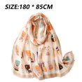 thumbnail image 4 of Bufanda ligera con estampado de gatitos lindos para mujer, bufanda cálida para invierno y otoño, 4 of 6