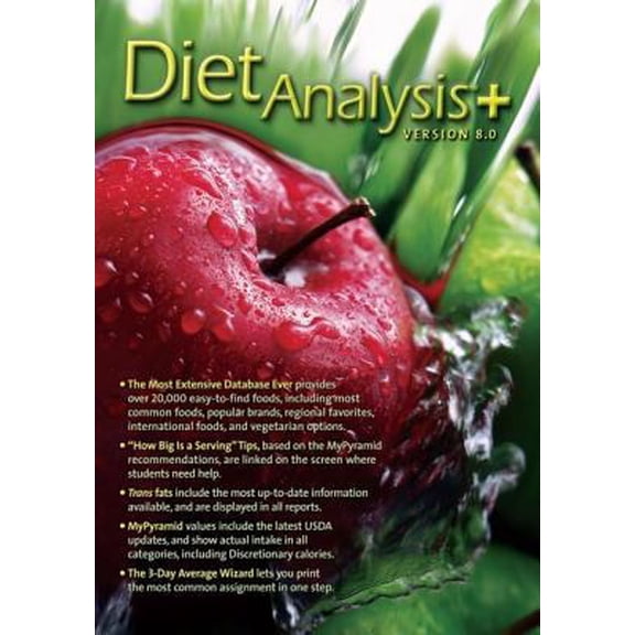 Pre-Owned Diet Analysis Plus 8.0 Windows/Macintosh CD-ROM (Unknown) 0534639828 9780534639822