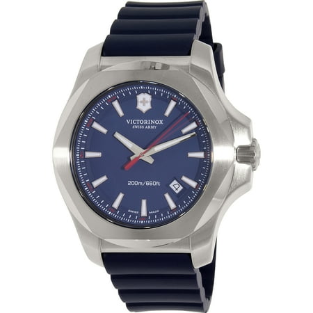 Victorinox Swiss Army Men's Inox 241688.1 Blue Rubber Swiss Quartz Watch