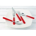 Mainstays Red Flatware Set, 48 Piece Stainless Steel & Plastic
