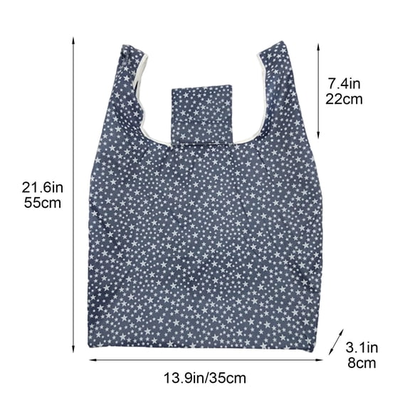 Eco Friendly Reusable Foldable Square Tote Bag,Waterproof 210D Oxford Cloth Shopping Bag,Reinforced Handles Heavy Duty Large Capacity Grocery Bag,Lightweight Portable Travel Storage Bag