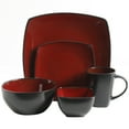 thumbnail image 6 of Gibson Home Modern Stoneware Dinner Plates - Soho Lounge Square 40-Piece Dinnerware Set, 6 of 9