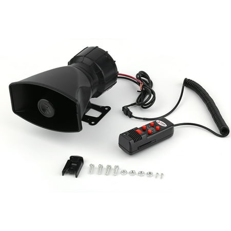 Sale Prices 60W 5 Sound Loud Cars Motorcycle Practical Warning Alarm Fire Siren Horn Amplifier Loudspeaker Systerm With MIC 300dB