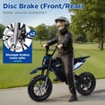 thumbnail image 4 of Wisairt 36V Electric Dirt Bike, 900W Electric Motorcycle for Teens, 22 MPH Speed & 16 Miles Range, 10.4Ah Battery Powered Ride on Dirt Bicycle with 16" Tire and Dual Disc Brakes, Ages 13+, Blue, 4 of 10