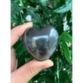 thumbnail image 5 of Hematite Gemstone Hearts, Polished Hematite Puffy Hearts, Hematite Palm Stone, Hematite Heart (1 Heart), 5 of 8