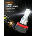 thumbnail image 3 of For Pontiac G5 2007 2008 4pcs 6000k Combo 9007+H11 LED Headlight/Fog Light Bulbs, 3 of 16