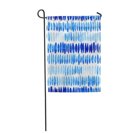 SIDONKU Pattern Watercolor Blue Raindrops Abstract Modern Brush Paint Rain Garden Flag Decorative Flag House Banner 28x40 inch