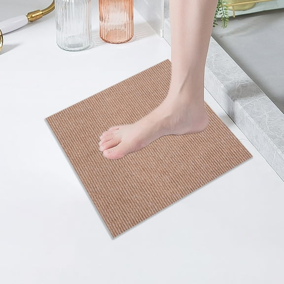 Oalirro Patchwork Carpet Floor Mat for Living Room Bathroom Kitchen - 20x20in Easy Install Non-Slip Tiles Splicing Modular Home Decor