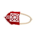 thumbnail image 3 of Country Living Faux Leather Red Barn Dog Chew Toy, 3 of 6