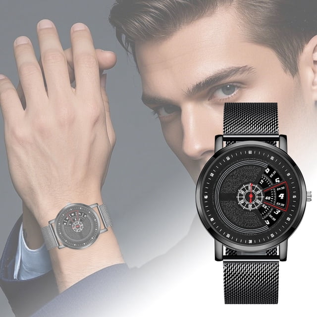 Reloj de Pulsera Para Hombre, Original A Estrenar Correa Metalica Hombre, Moderno, Casual, Deportivo Reloj de Pulsera,Reloj Digital Multifuncional para Hombres, Deportes, Correr A,metal