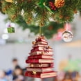 thumbnail image 1 of Colgante Navideño Otoño-Invierno Colgante Navideño Con Forma De Árbol De Libros Nuevo Colgante Plano Acrílico Artículos Para Fiestas Navideñas Decoración Para Fiestas En El Patio, 1 of 2