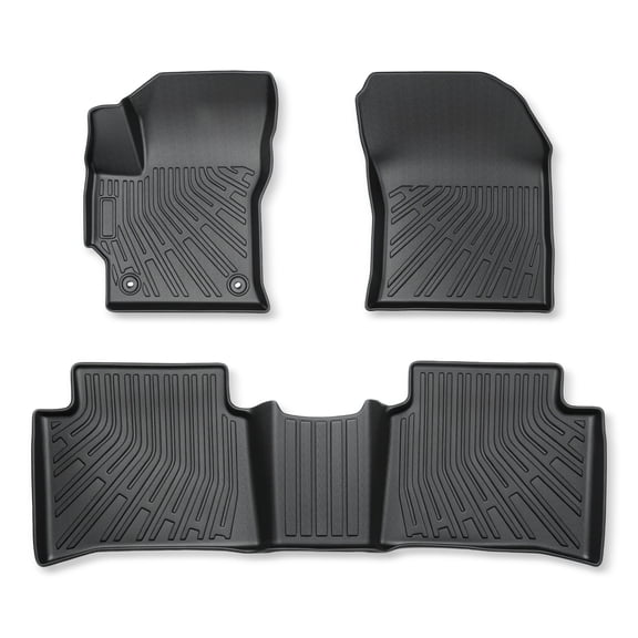 Findmall TPE Floor Mats 2 Row Liner for Toyota Corolla Sedan 2020-2024 All-Weather Black