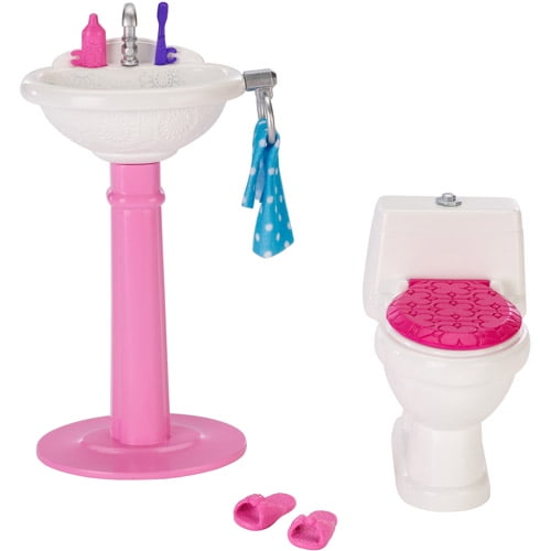 Hot 1pcs Doll Accessories Plastic Toilet Doll Toys Bathroom Home Furniture G$ 