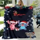thumbnail image 5 of Manta de felpa suave con dibujos animados de Disney Stitch, manta de franela para sala de estar, dormitorio, cama, sofá, funda de picnic, 5 of 5