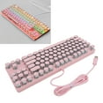 thumbnail image 4 of 87 Key Mechanical Gaming Keyboard, RGB Backlit, Blue Switch, Punk Style Keycaps, Water Proof, Plug Play USB for PC, Laptop, Compact Wired Keyboard for Gamers, Typists, 4 of 7