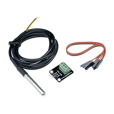 

Diymore DS18B20 WaterProof Temperature Sensor Module Probe&Terminal Adapter For Arduino