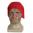 thumbnail image 1 of Cosplay Props Halloween Horror Headgear Old Lady Face Cover Latex Head Wear For Halloween Party Cosplay Props, 1 of 8
