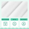 thumbnail image 3 of Yiannan No Hook Slub Textured Shower Curtain with Snap-in PEVA Liner, Mesh Window - White, 71 x 74, 3 of 6