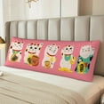 thumbnail image 6 of KLL Ultra Soft Microfiber Body Pillow Cover/Pillowcases 20"x54" with Hidden Zipper Closure-Lucky Cat ,Cute Cat, 6 of 8