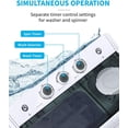 thumbnail image 3 of ROVSUN 21LBS Portable Washing Machine, Washer(14LBS) & Spinner(7LBS), Mini Compact Twin Tub Washer and Dryer Combo with Pump Draining for Dorms Apartments RV Camping, 3 of 8
