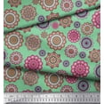 thumbnail image 2 of Soimoi Polyester Crepe Fabric Mandala Kaleidoscope Print Sewing Fabric Yard 52 Inch Wide, 2 of 3