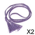 thumbnail image 1 of 2x Cinturón de Mujer China con Borlas Y Lazo para El Cabello, Cinturo Fina, Cinturo con Cuerda para El Cabello 2 piezas, 1 of 7