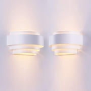 LightInTheBox Modern Wall Sconce Indoor Wall Lamp Living Romm Bedroom Stair Wall Lighting 60W White 2PCS