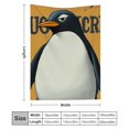 thumbnail image 3 of FCXZI Penguin Flannel Blanket Soft Warm Durable Multi-Purpose Gift 60*80in, 3 of 7