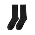 thumbnail image 5 of Eoperou 1 Pair Women Socks Mid-tube Solid Color Knitted Thick Warm Elastic Anti-shrink Soft Warm Anti-pilling Anti-slip Lady Winter Socks, 5 of 8