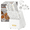White, variant on McCook DISHWASHER SAFE MC701 black Knife Sets of 26, Stainless Steel Kitchen Knives Block Set with Built-in Knife Sharpener, Measuring Cups and Spoons