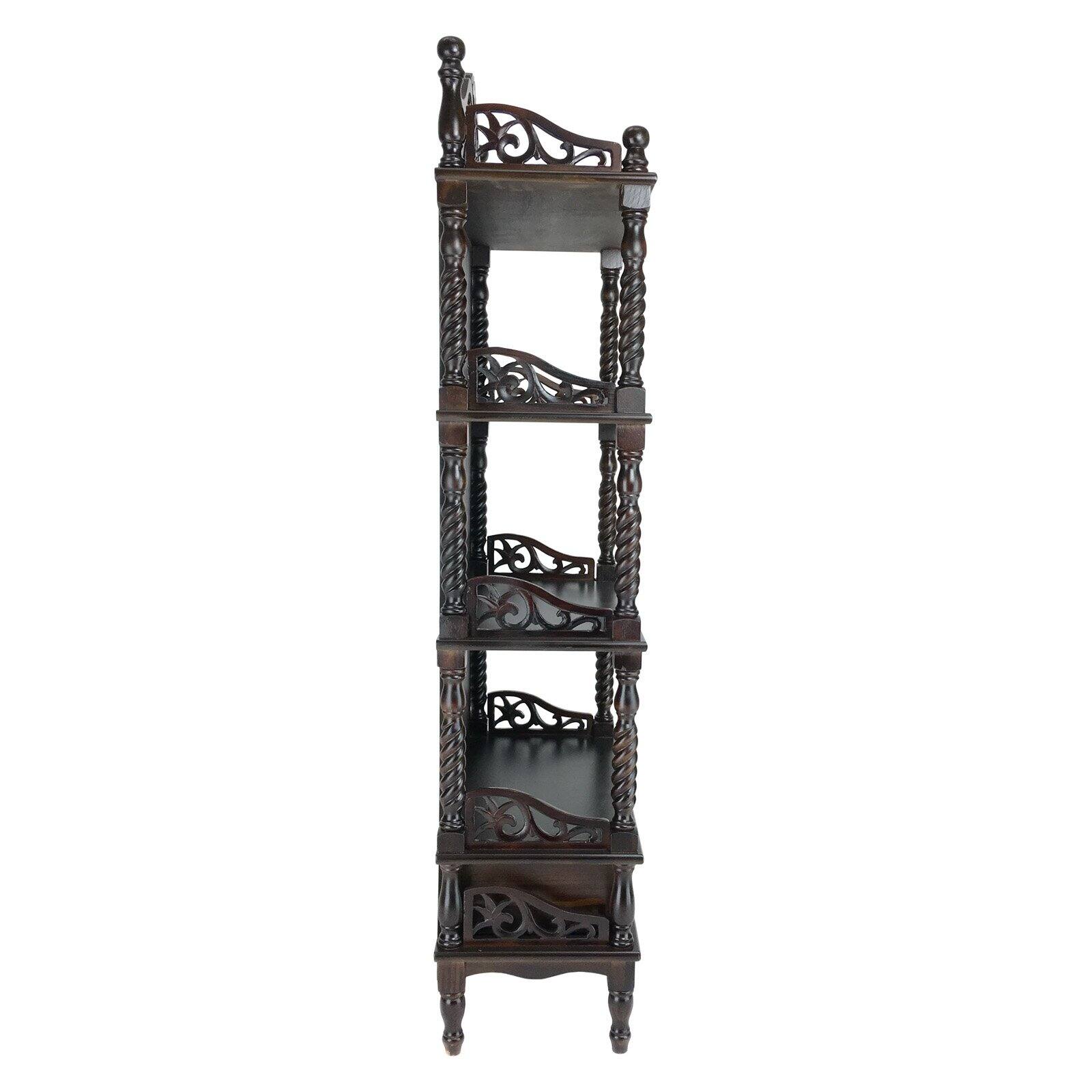 Wayborn JC006 58.5 in. Carved Standard Bookcase - Walmart.com