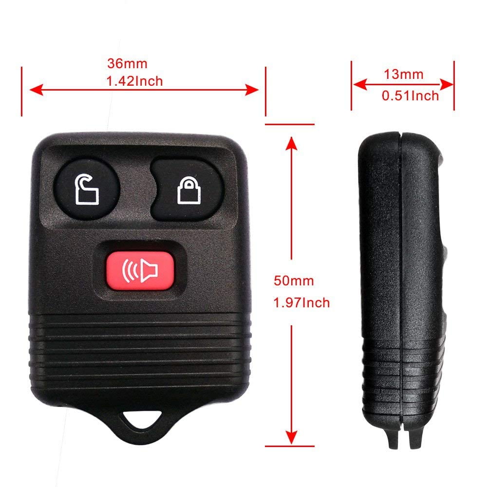 YITAMOTOR 2 New Car Key Fob Keyless Entry Remote Control 4 Button for CWTWB1U212 CWTWB1U331 CWTWB1U345 GQ43VT11T
